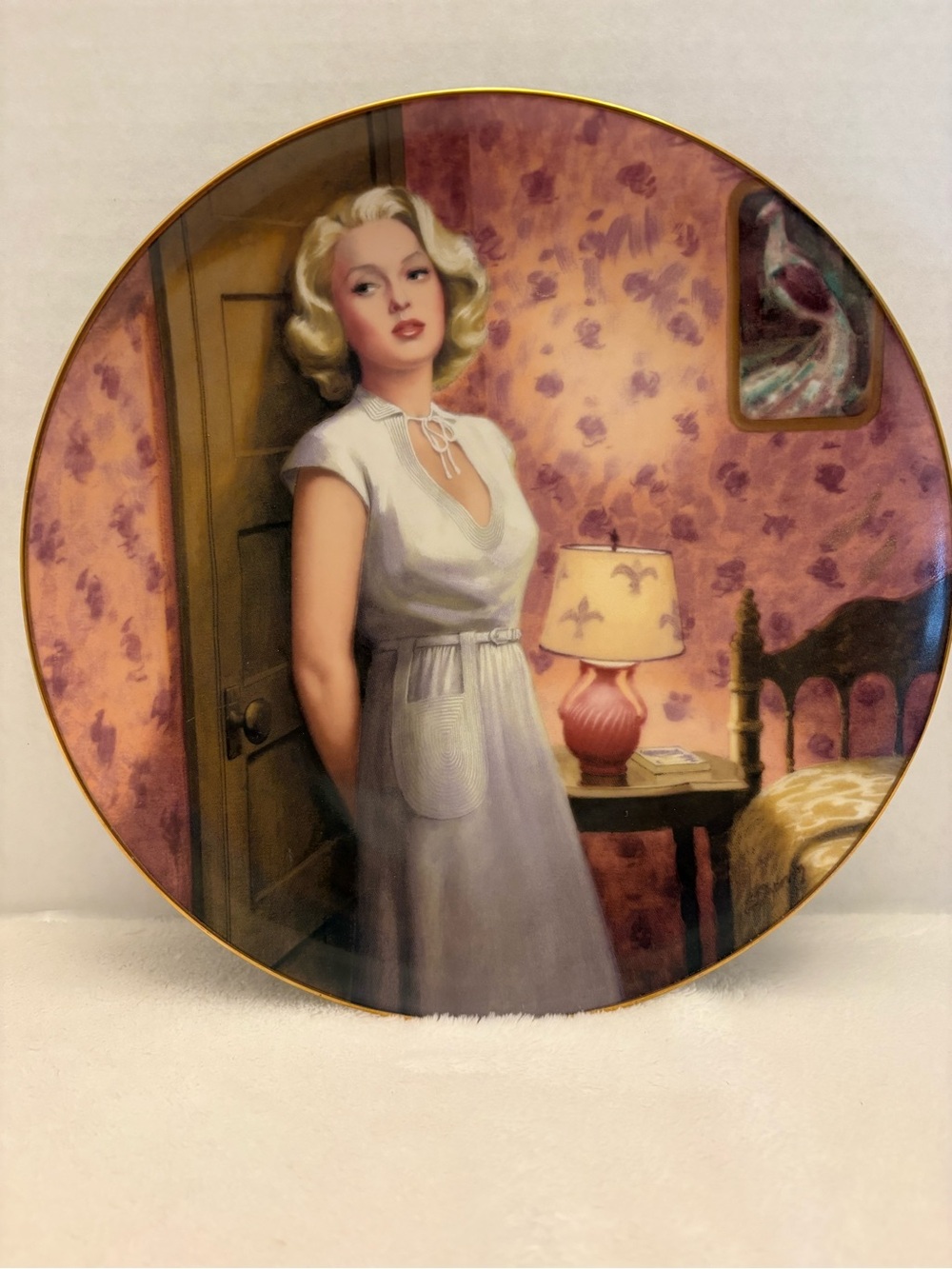 Lana Turner as Cora in The Postman Always Rings Twice Collector Plate
